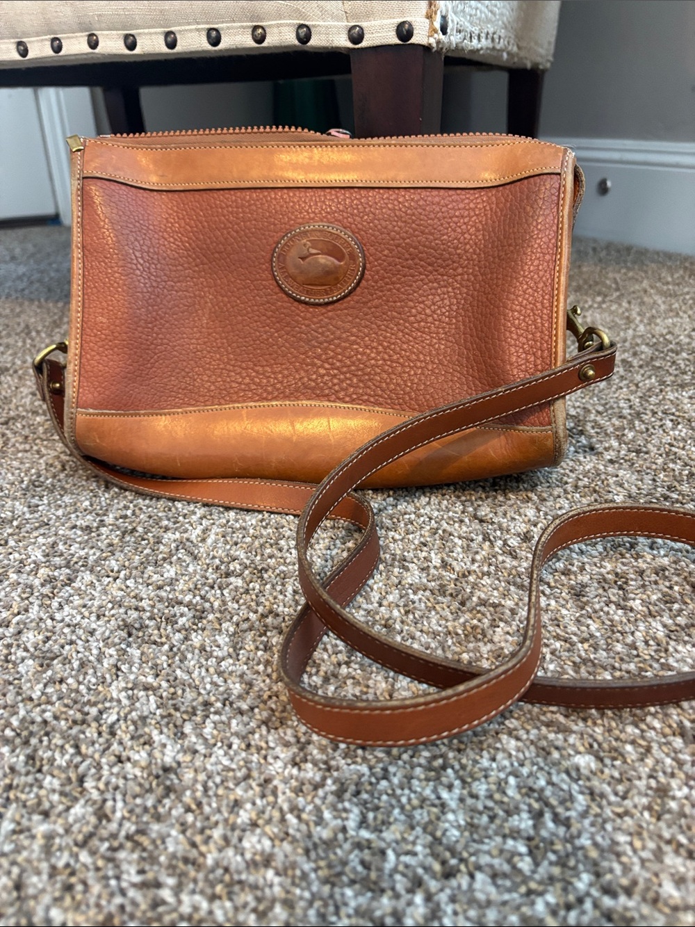Vintage Dooney and Bourke brown leather purse